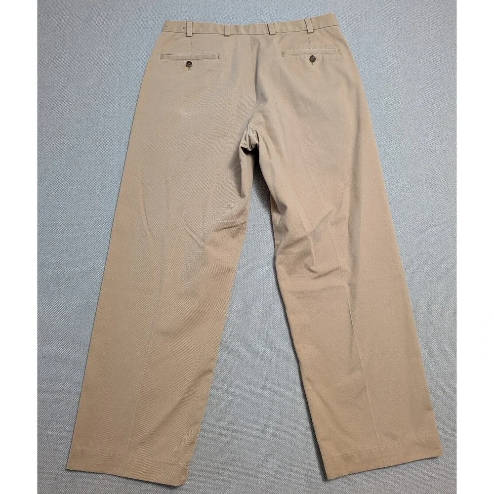 Brooks Brothers Men's 34x29 Advantage Chino Pants Khaki 100% Cotton Office Dress